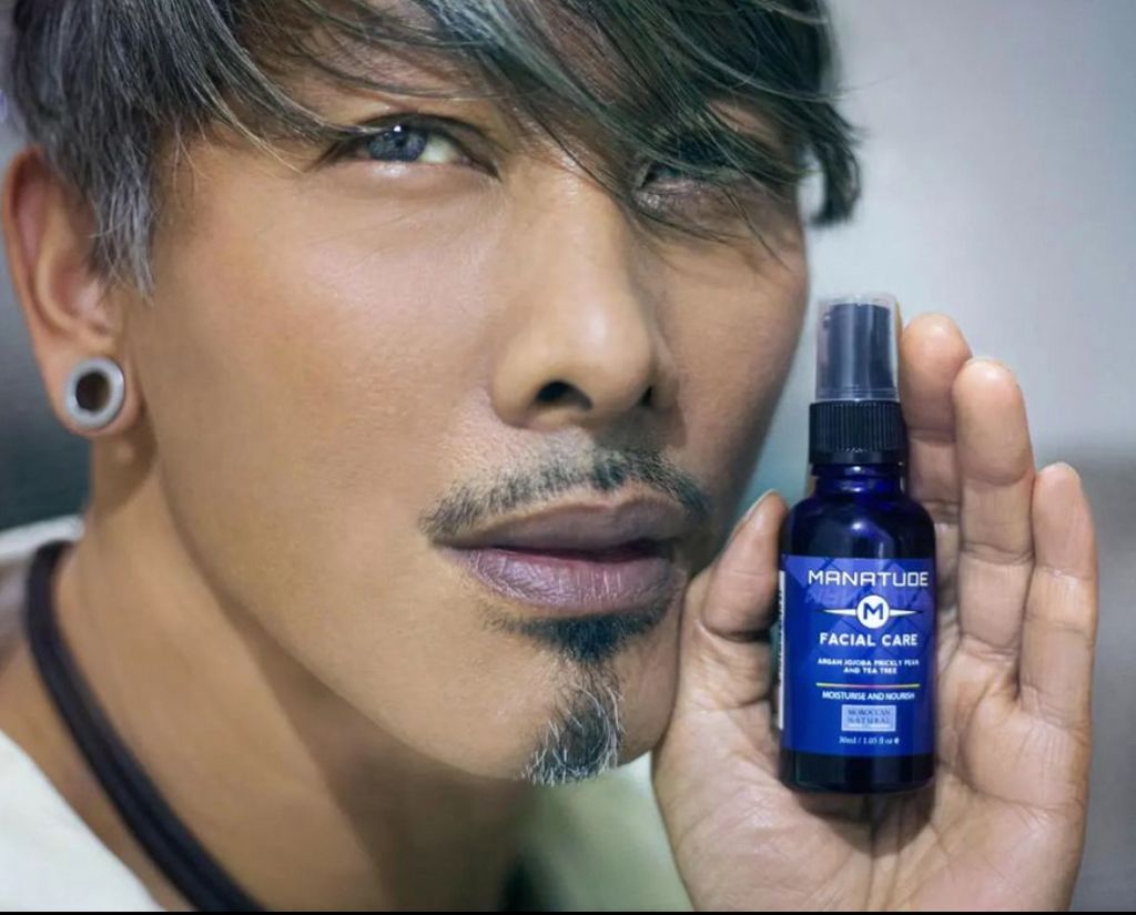 facial care for men with argan oil