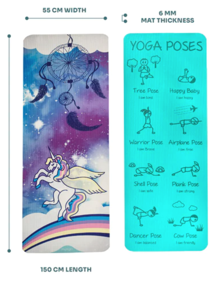 UNIQORN kids yoga mat the best mindful gift for children