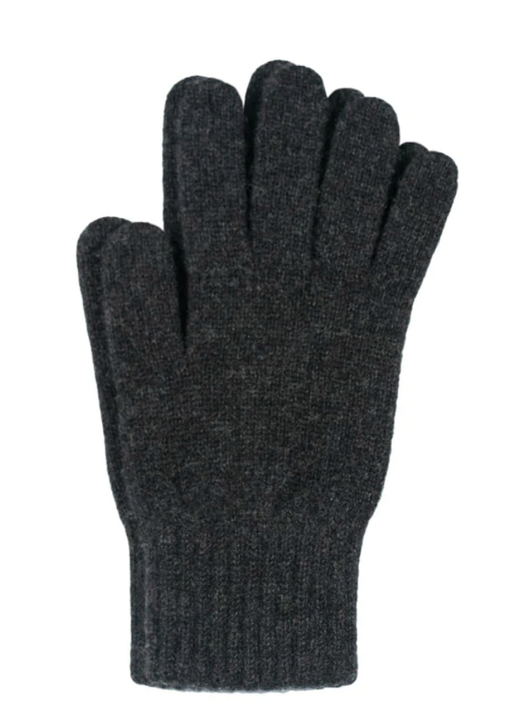 grey cashmere gloves - luxury knitted cashmere accessories uk