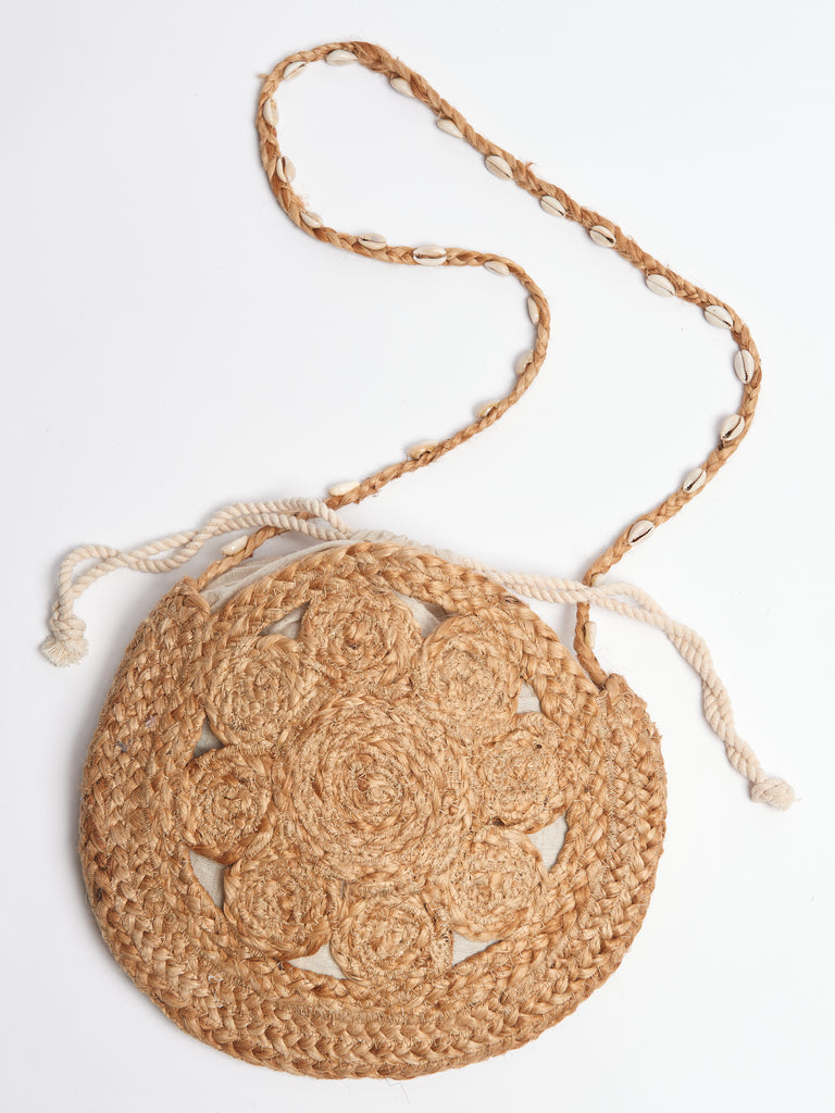 Sustainable Accessories - Jute Round Bag by Ellyla for The Positive Company