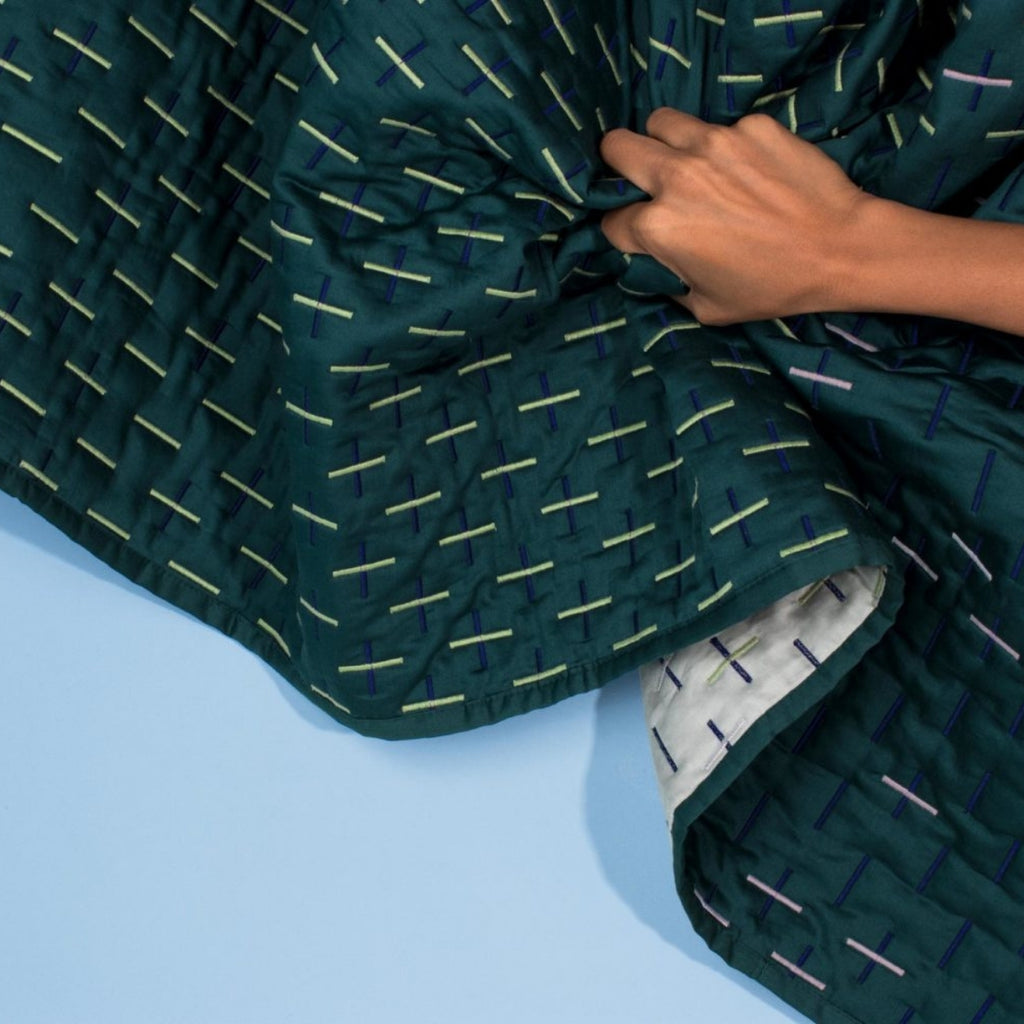 Quilted Blanket by TIIPOI unique sustainable interior design