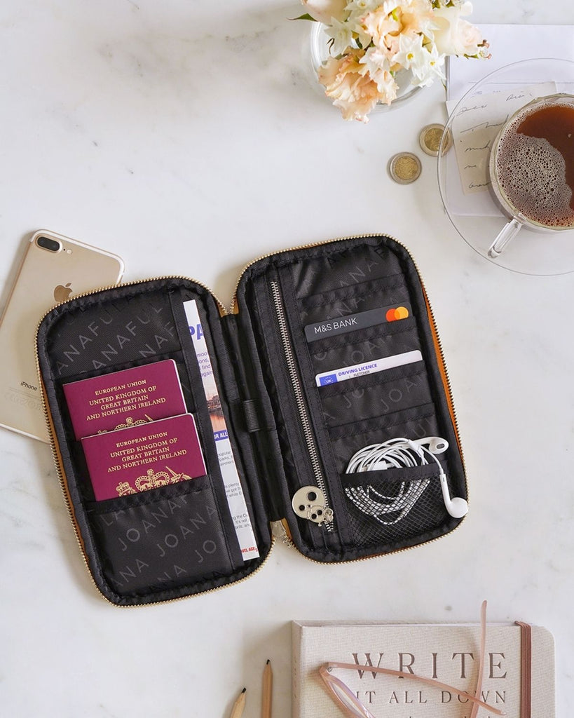 Travel wallet. Sustainable accessories. 
