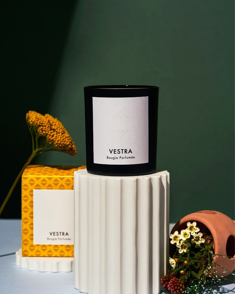 Vetyver & Tonka Candle. Luxury natural candles handmade in the UK.