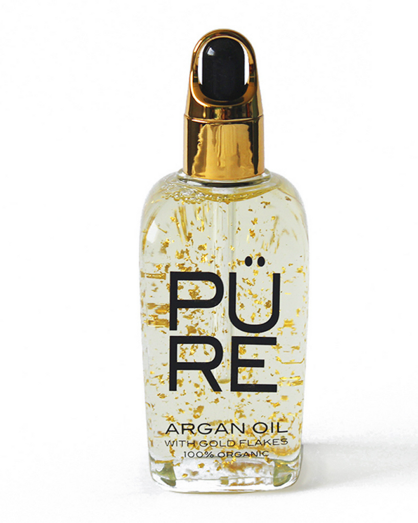 argan oil with gold