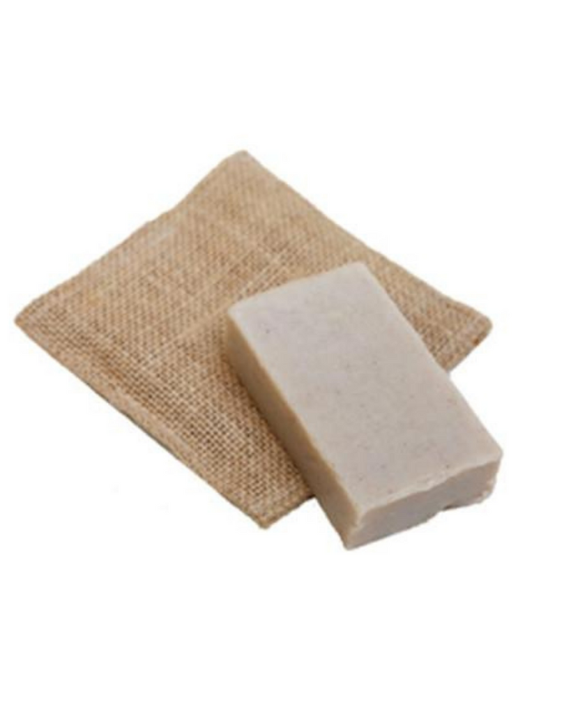 Zero waste soap bar - Unscented and fragrance free mild organic soap bar with Rhassoul Clay and Himalayan pink rock salt for hair and body. Great for sensitive skin.