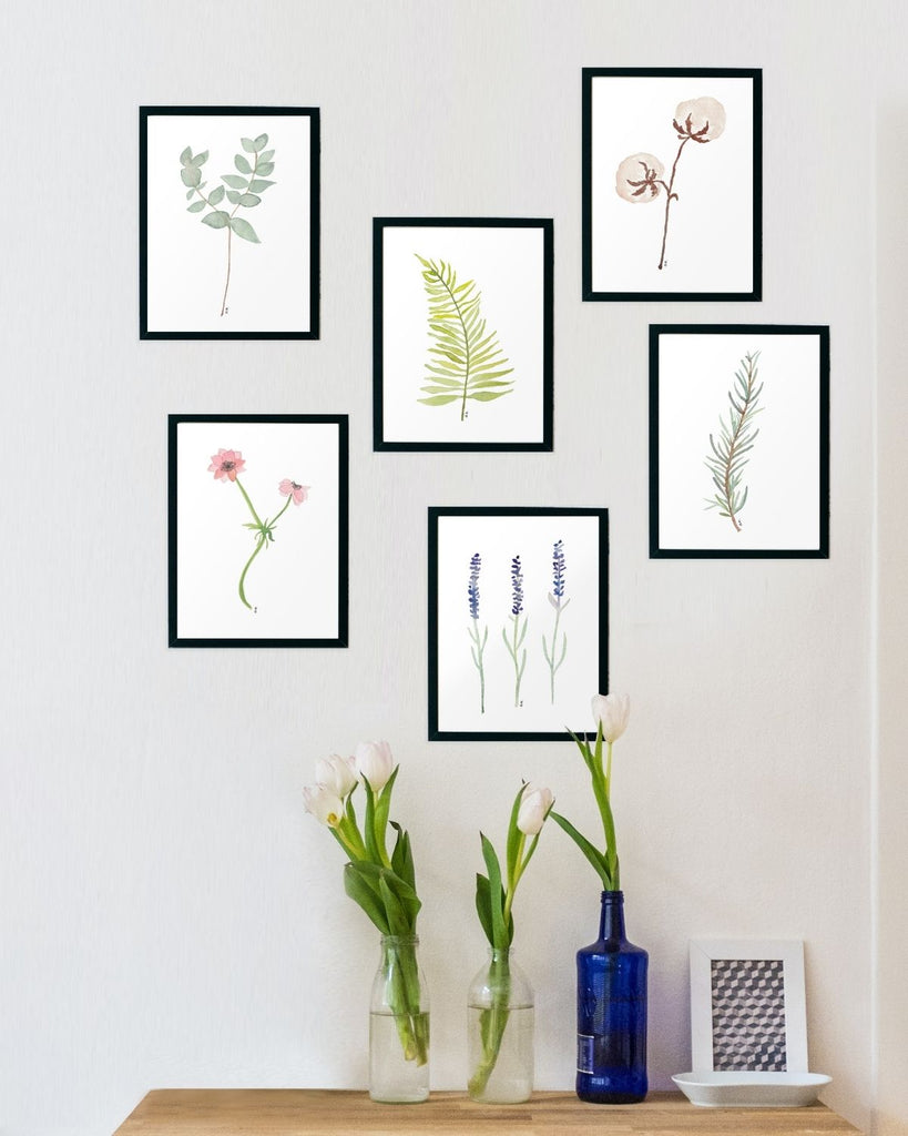 Wall Art Handmade botanical prints