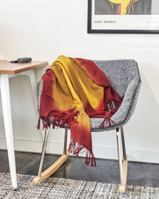 Marigold Merino Throw / Blanket
