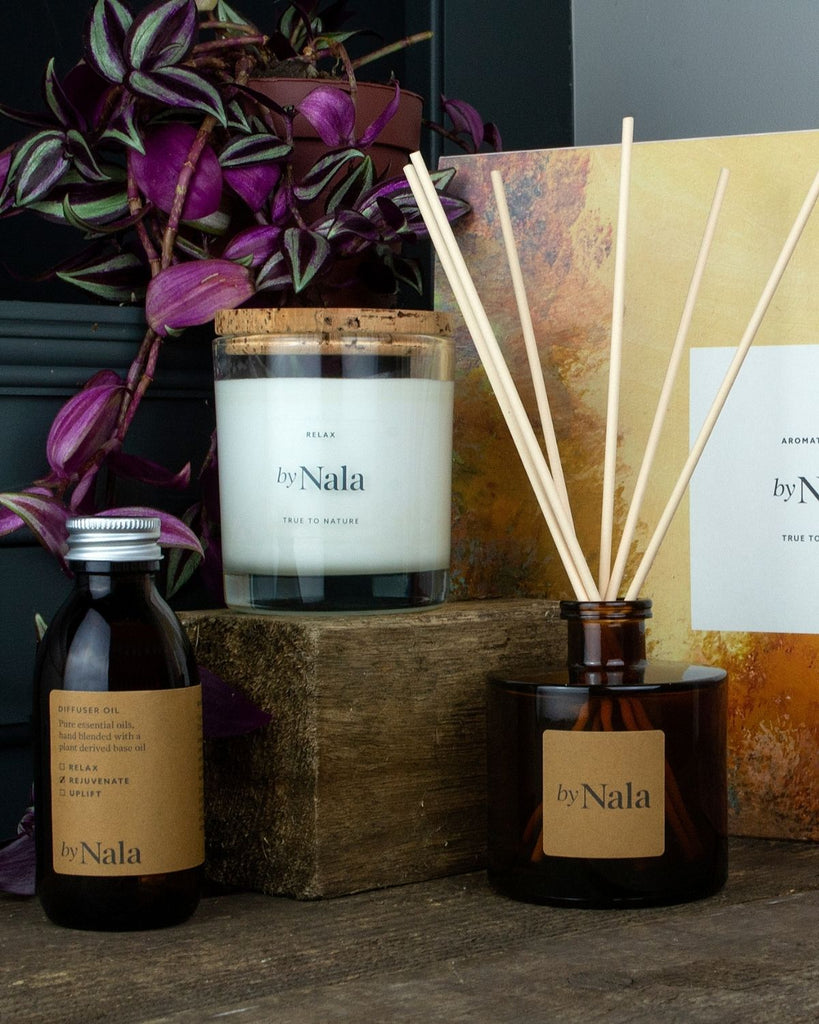 Natural Candles Uk Gift Set from Ethical Uk Brand By Nala for the ultimate eco gift