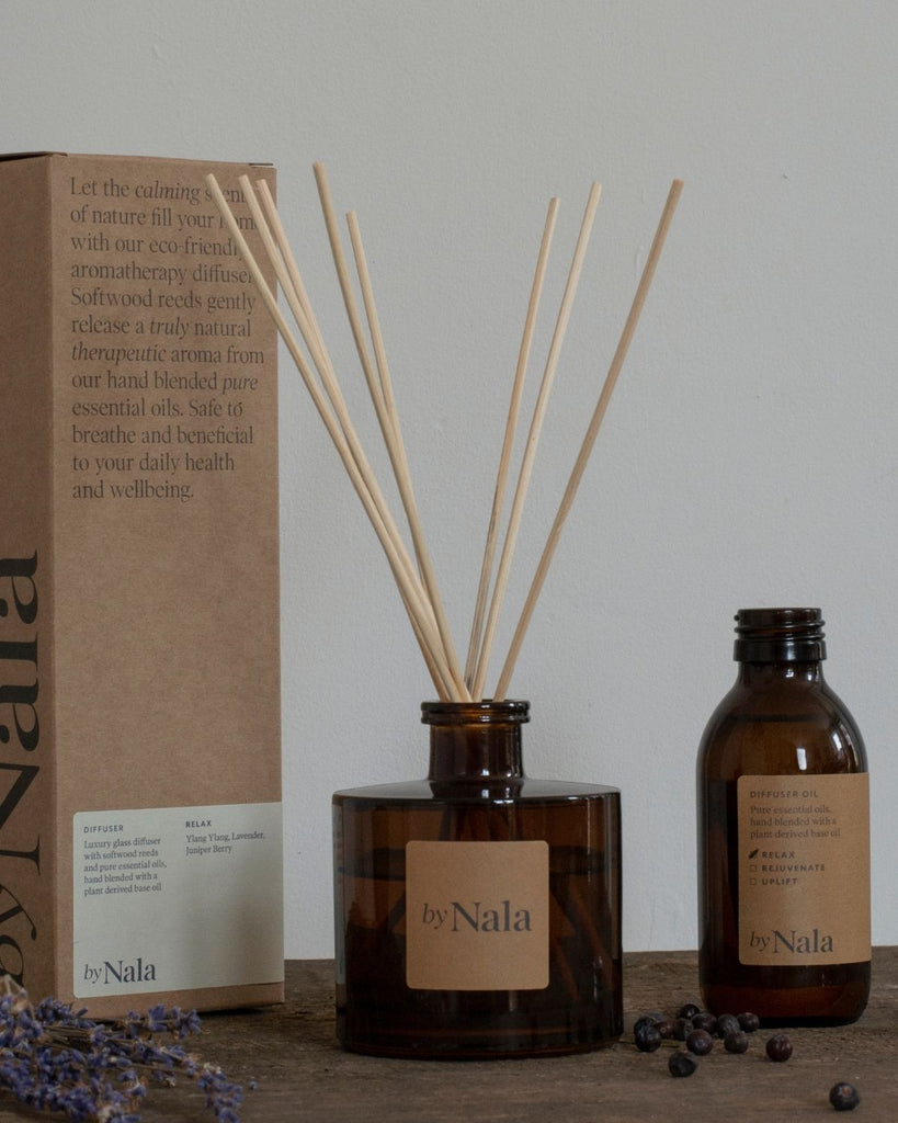 Luxury natural candles and reed diffusers made with organic essential oils