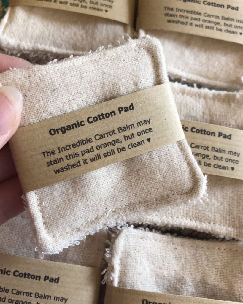 Organic cotton cleaning pads set - eco friendly skincare