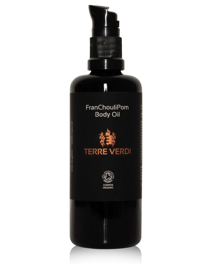 vegan body oil from UK skincare brand terre verdi