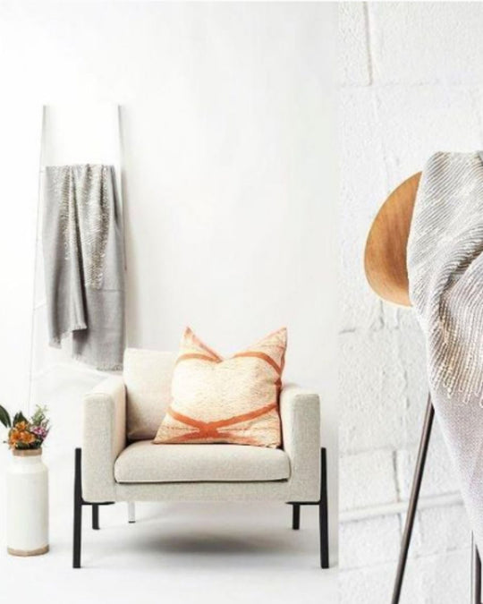 Arc Coral Pillow 100% Silk