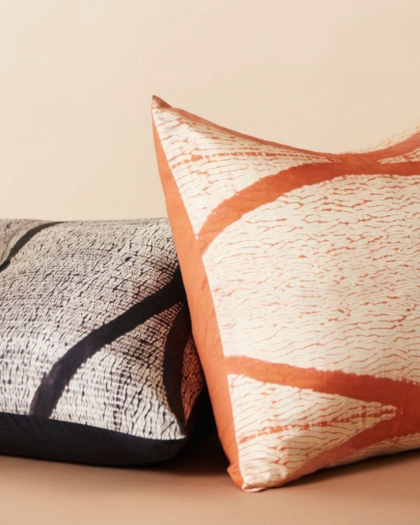 Luxury Coral Silk Pillow