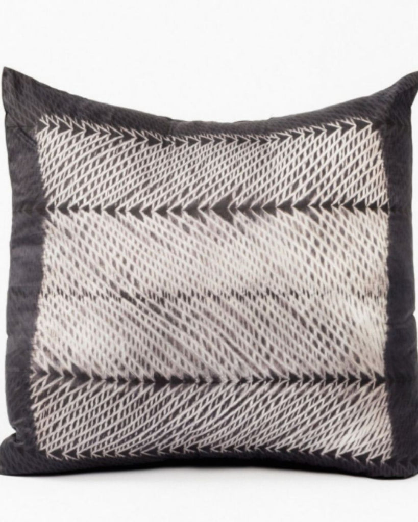 Luxury homewares - black silk cushion
