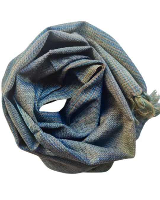 Turquoise Merino Wool Scarf