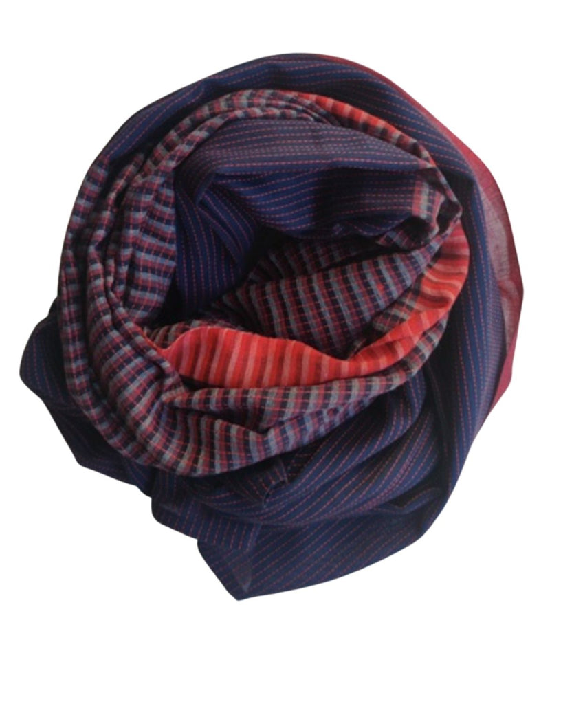 Purple cotton scarf