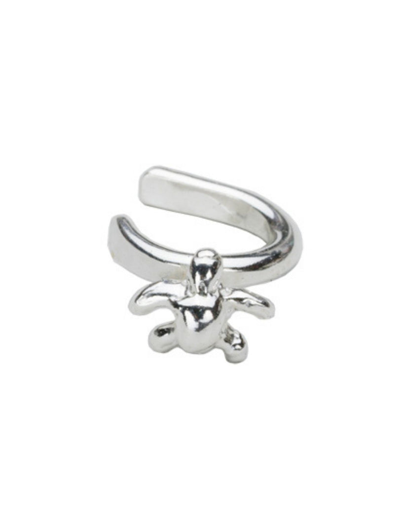 Tiny Turtle Ear Cuff Earring - Sterling Silver - ethical jewellery