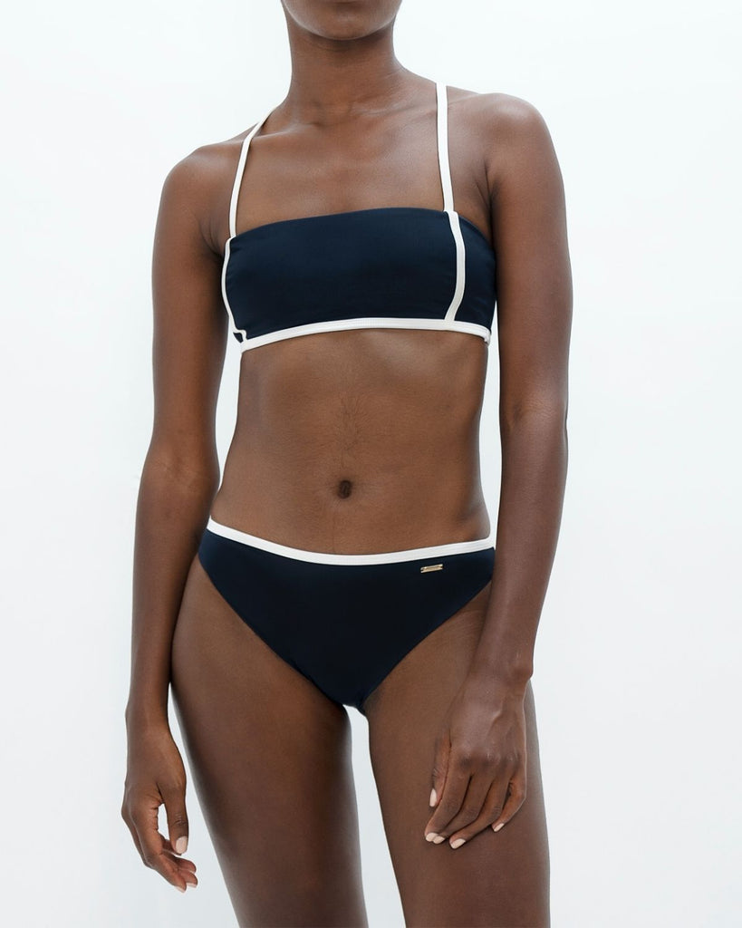 Navy Bikini Top - best sustainable womens swimwear