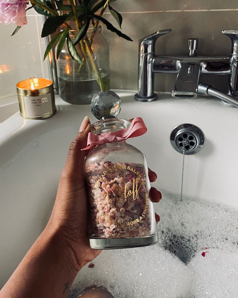 luxury bath salts - luxury bath candles and unique self care kits and natural skincare UK