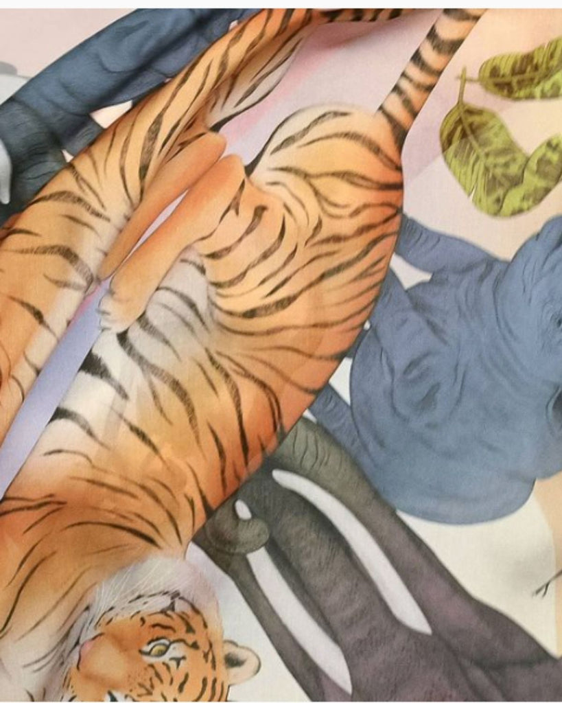 Tiger print scarf 