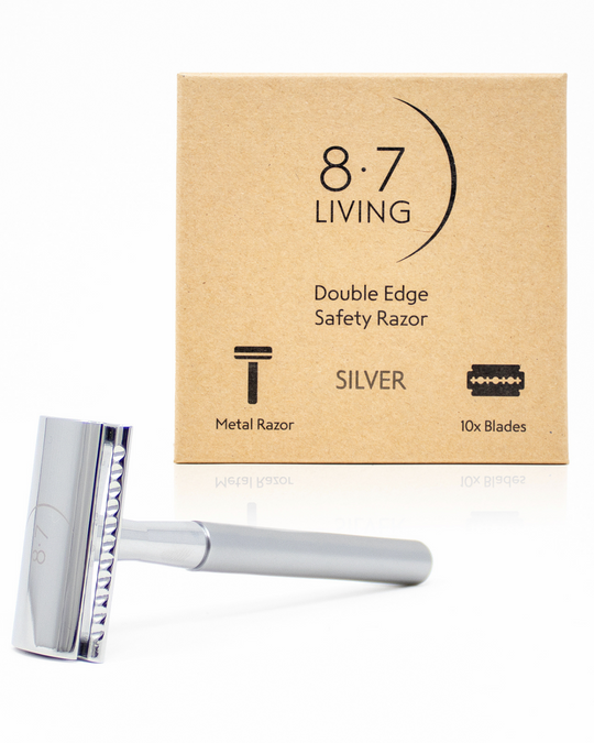 Double Edge Silver Safety Razor