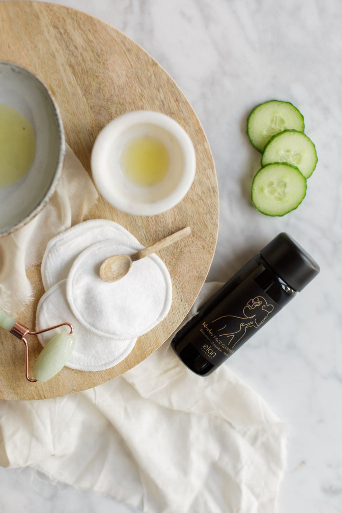 Cucumber & melon face oil cleanser natural skincare ritual from Elan SKincare