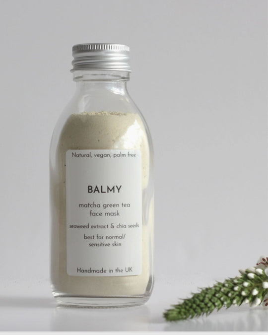 Matcha green tea powdered face mask