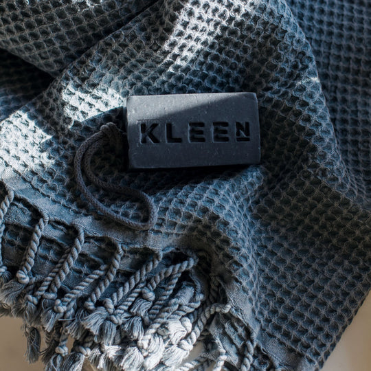 Blue Velvet & Marine Rulo Bathing Set