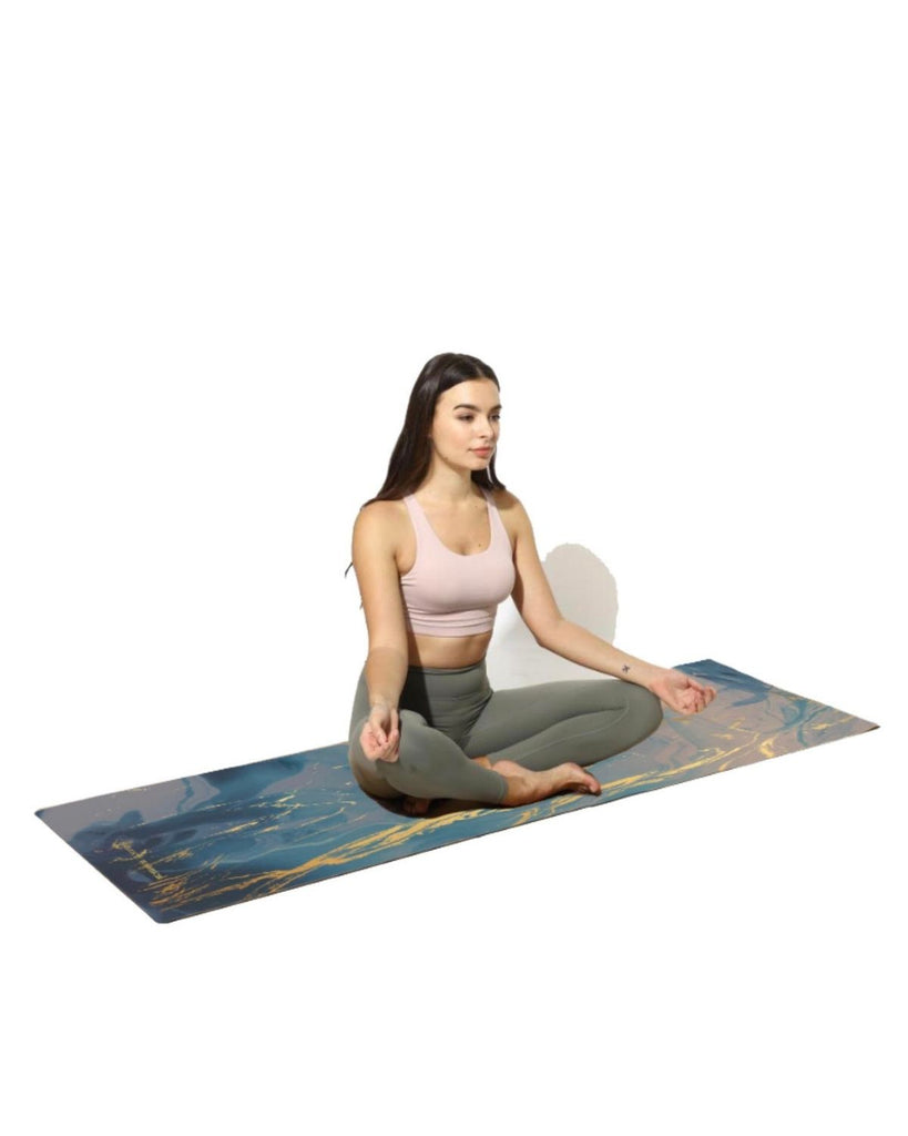 Vegan Yoga mat Travel Yoga Mat - Lightweight Travel Yoga Mat. made with 100% Eco Natural RUbber