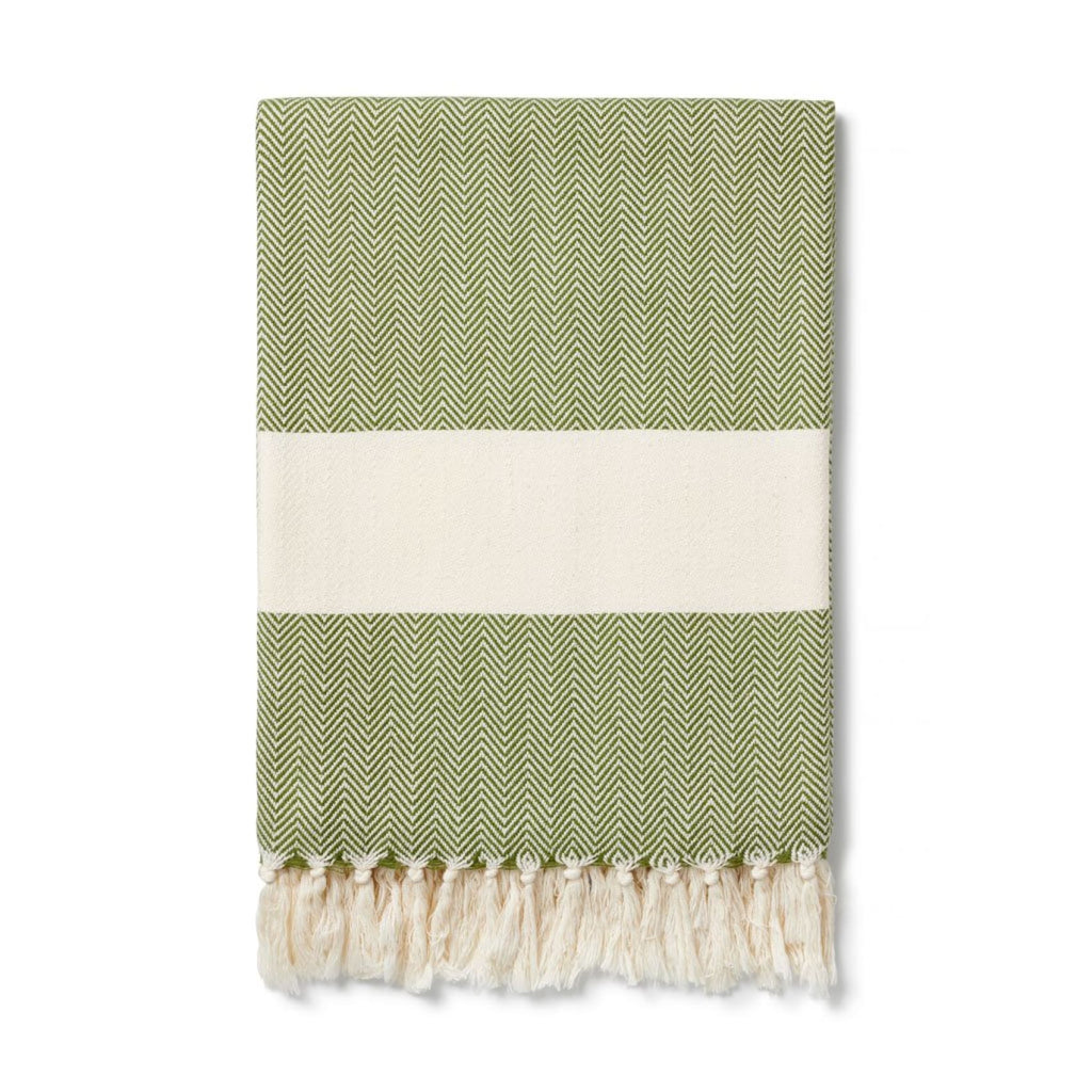 green organi cotton towel Ferah Cotton Peshtemal Towel 