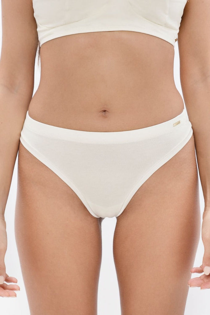 comfortable underwear- ethical lingerie - white panties