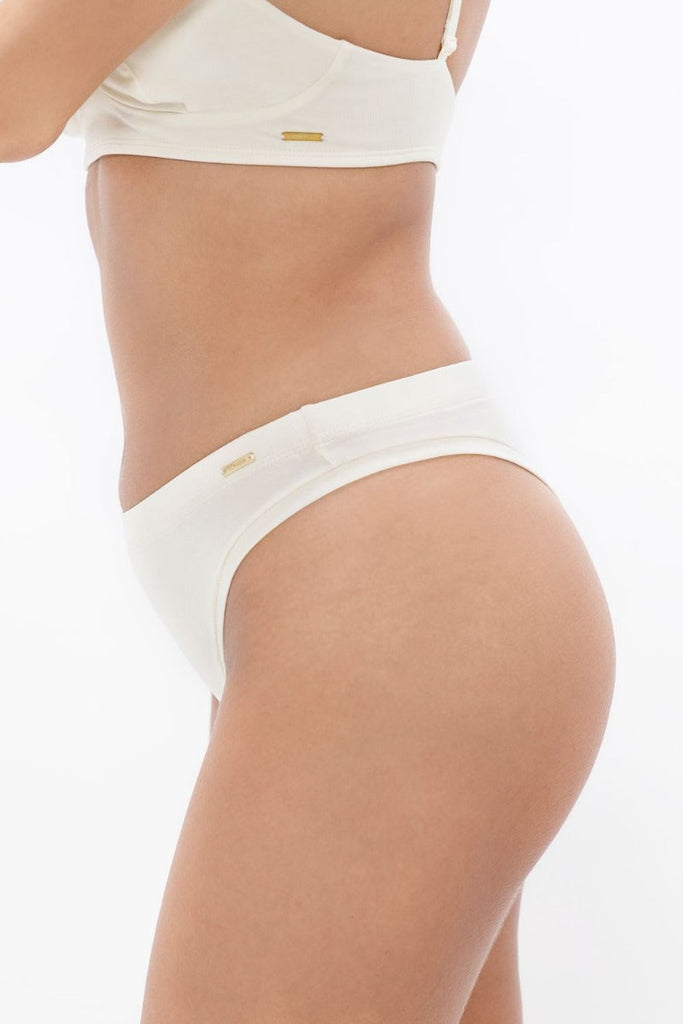 comfortable underwear- ethical lingerie - white panties