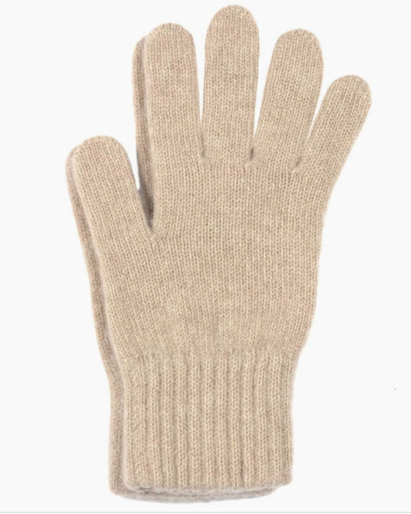 luxury beige 100% cashmere gloves made in UK