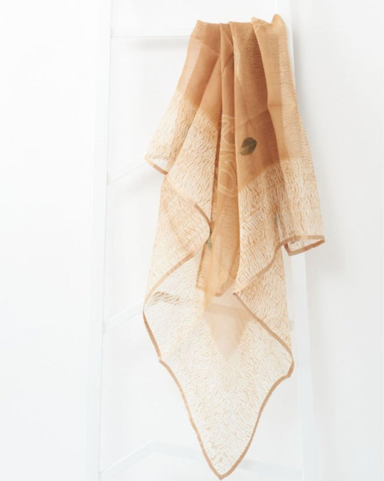 Primrose Cinnamon Silk Scarf