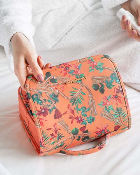 Luxury Bathroom Accessories - vegan leather travel accessories - vegan wash bag - best gift for Vegan and eco friendly gift for her