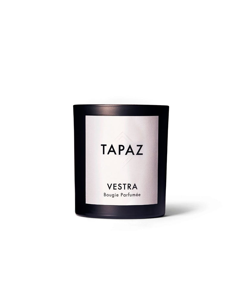 Tapaz Olive wood and jasmine candle. Luxury natural candles handmade in the UK.